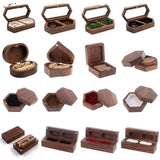 Wooden Jewelry Box Large Capacity Storage Earring Ring Ladies Gift Case