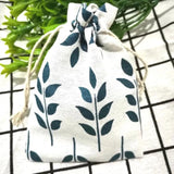 10 Burlap Gift Bags 10x14cm Linen Cotton Pouch Drawstring Wedding