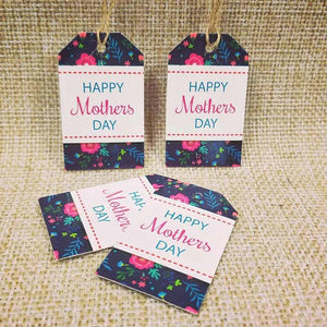 100Pcs Happy Mothers' Tag Paper Label For Mother Gift Thank You Tag