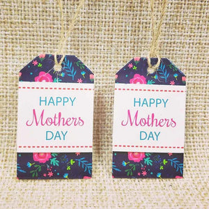 100Pcs Happy Mothers' Tag Paper Label For Mother Gift Thank You Tag
