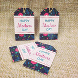 100Pcs Happy Mothers' Tag Paper Label For Mother Gift Thank You Tag