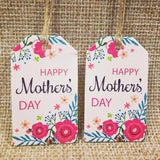 100Pcs Happy Mothers' Tag Paper Label For Mother Gift Thank You Tag