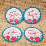 100Pcs Happy Mothers' Tag Paper Label For Mother Gift Thank You Tag