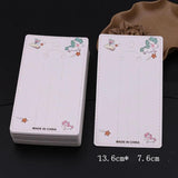 50pcs Cardboard Holder for Jewelry Headband with Multiple Card Slots