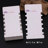 50pcs Cardboard Holder for Jewelry Headband with Multiple Card Slots