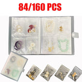 Transparent Jewelry Earring Organizer Book PVC Coin Album Collection
