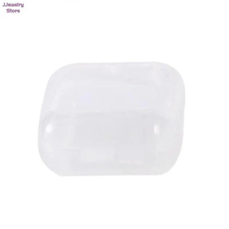 10PCS Mini Storage Box Transparent Square Plastic Box Earrings Jewelry Packaging