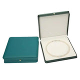 PU Leather Square Crown Necklace Storage Box for Pendants