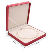 PU Leather Square Crown Necklace Storage Box for Pendants