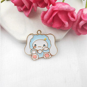 10pcs Alloy Cartoon Anime Earring Charms DIY Keychain Bracelet