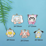 10pcs Alloy Cartoon Anime Earring Charms DIY Keychain Bracelet