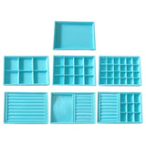Stackable Velvet Jewelry Display Trays for Accessories