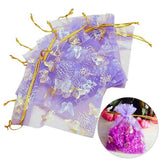 25Pcs Organza Gift Bags Drawstring Pouches Wedding Candy 10X12cm