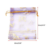 25Pcs Organza Gift Bags Drawstring Pouches Wedding Candy 10X12cm