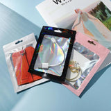 50pcs Holographic Clear Zip Lock Bags for DIY Jewelry Retail Storage