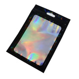 50pcs Holographic Clear Zip Lock Bags for DIY Jewelry Retail Storage