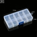 Plastic Storage Jewelry Box Compartments Adjustable Container Earring Box Case