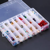 Plastic Storage Jewelry Box Compartments Adjustable Container Earring Box Case