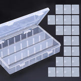 Plastic Storage Jewelry Box Compartments Adjustable Container Earring Box Case