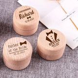 Personalized Cufflinks Box Wedding Favor Engraved Man Groom Gift