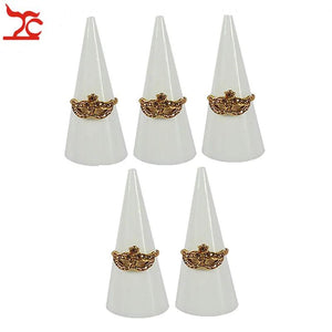 5Pcs Acrylic Ring Holder Fingertip Display Stand