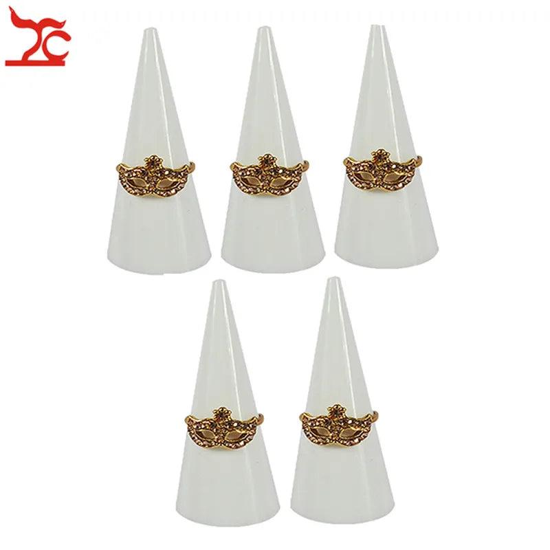 5Pcs Acrylic Ring Holder Fingertip Display Stand