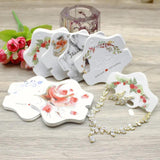 50Pcs Multi-Style Paper Hairpin Card Vintage Jewelry Display Cards