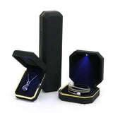 LED Light Ring Box for Proposal Engagement Wedding Jewelry