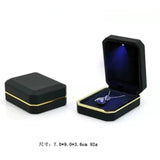 LED Light Ring Box for Proposal Engagement Wedding Jewelry