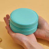 Faux Leather Jewelry Storage Box for Earring Necklace Ring