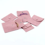 Velvet Jewelry Bags with Snap Fasteners Clasps Gift Pouches