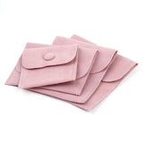 Velvet Jewelry Bags with Snap Fasteners Clasps Gift Pouches