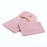 Velvet Jewelry Bags with Snap Fasteners Clasps Gift Pouches
