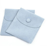 Velvet Jewelry Bags with Snap Fasteners Clasps Gift Pouches