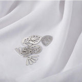 40Pcs Raw Brass Fan Drops Charms Pendant DIY Jewelry Making