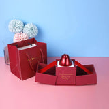 Rose Jewelry Box for Necklaces Rings Creative Jewelry Rose Lifting Container