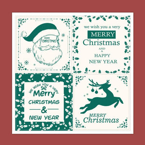 100pcs Christmas Sticker Small Business Decoration Sealed Holiday Packaging
