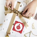 100pcs Christmas Sticker Small Business Decoration Sealed Holiday Packaging