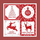 100pcs Christmas Sticker Small Business Decoration Sealed Holiday Packaging
