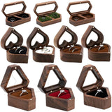 Large Capacity Wooden Jewelry Box for Travel, Earring Ring Storage