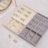 Portable Velvet Jewelry Holder Display Organizer Box