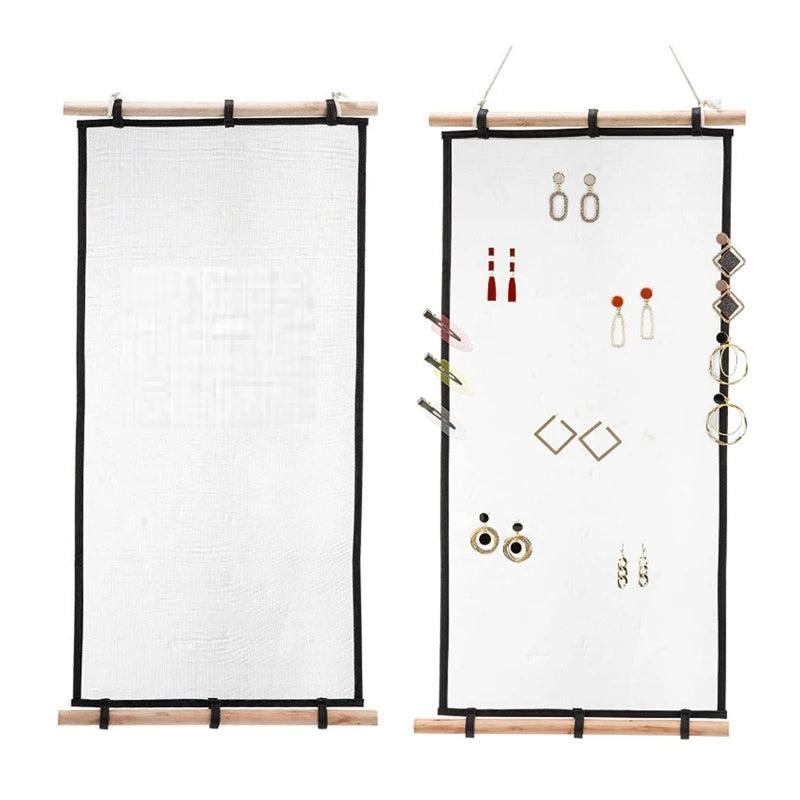 Wall Mounted Jewelry Organizer Earring Necklace Bracelet Holder