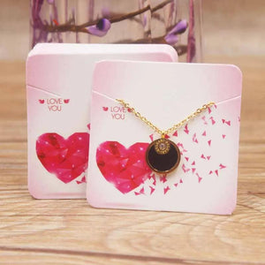 100pcs Marbling Jewelry Card Necklace Display Packaging Cards