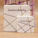 100pcs Marbling Jewelry Card Necklace Display Packaging Cards