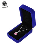 Flannel Pendant Jewelry Box Necklace Organizer