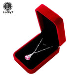 Flannel Pendant Jewelry Box Necklace Organizer