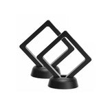 2pcs Coin Display Frame Holder Box Case With Stand