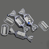 5PCS Candy Shaped Clear Plastic Jewelry Storage Boxes