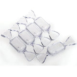 5PCS Candy Shaped Clear Plastic Jewelry Storage Boxes
