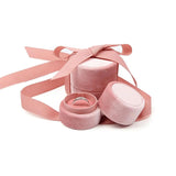 Velvet Bowknot Jewelry Box Wedding Engagement Ring Earrings Necklace Bracelet